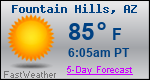 Weather Forecast for Fountain Hills, AZ