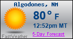 Weather Forecast for Algodones, NM