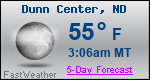 Weather Forecast for Dunn Center, ND