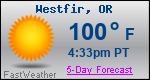 Weather Forecast for Westfir, OR
