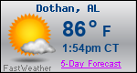 Weather Forecast for Dothan, AL