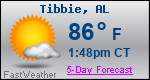 Weather Forecast for Tibbie, AL