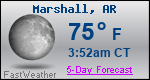 Weather Forecast for Marshall, AR
