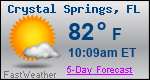 Weather Forecast for Crystal Springs, FL