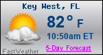 Weather Forecast for Key West, FL