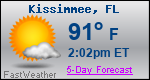 Weather Forecast for Kissimmee, FL