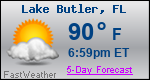Weather Forecast for Lake Butler, FL