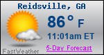 Weather Forecast for Reidsville, GA