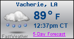Weather Forecast for Vacherie, LA