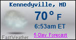 Weather Forecast for Kennedyville, MD
