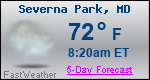 Weather Forecast for Severna Park, MD