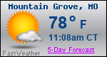 Weather Forecast for Mountain Grove, MO