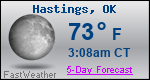Weather Forecast for Hastings, OK