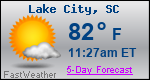 Weather Forecast for Lake City, SC