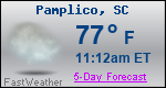 Weather Forecast for Pamplico, SC
