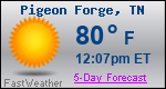 Weather Forecast for Pigeon Forge, TN