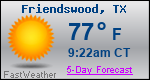 Weather Forecast for Friendswood, TX