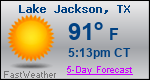 Weather Forecast for Lake Jackson, TX