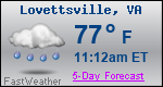 Weather Forecast for Lovettsville, VA