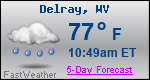 Weather Forecast for Delray, WV