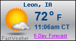 Weather Forecast for Leon, IA