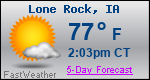 Weather Forecast for Lone Rock, IA