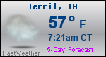 Weather Forecast for Terril, IA