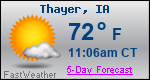 Weather Forecast for Thayer, IA