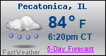 Weather Forecast for Pecatonica, IL