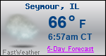 Weather Forecast for Seymour, IL