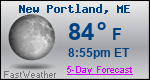 Weather Forecast for New Portland, ME