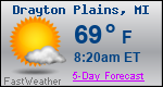 Weather Forecast for Drayton Plains, MI