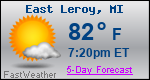 Weather Forecast for East Leroy, MI