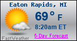 Weather Forecast for Eaton Rapids, MI