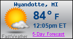 Weather Forecast for Wyandotte, MI