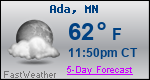 Weather Forecast for Ada, MN