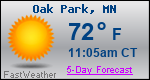 Weather Forecast for Oak Park, MN