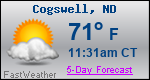 Weather Forecast for Cogswell, ND