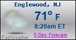 Weather Forecast for Englewood, NJ