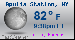 Weather Forecast for Apulia Station, NY