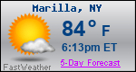 Weather Forecast for Marilla, NY