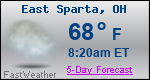 Weather Forecast for East Sparta, OH