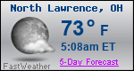 Weather Forecast for North Lawrence, OH
