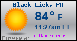 Weather Forecast for Black Lick, PA