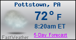 Weather Forecast for Pottstown, PA