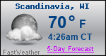 Weather Forecast for Scandinavia, WI