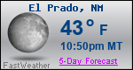 Weather Forecast for El Prado, NM