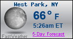 Weather Forecast for West Park, NY