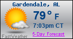 Weather Forecast for Gardendale, AL