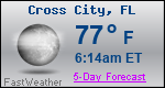 Weather Forecast for Cross City, FL